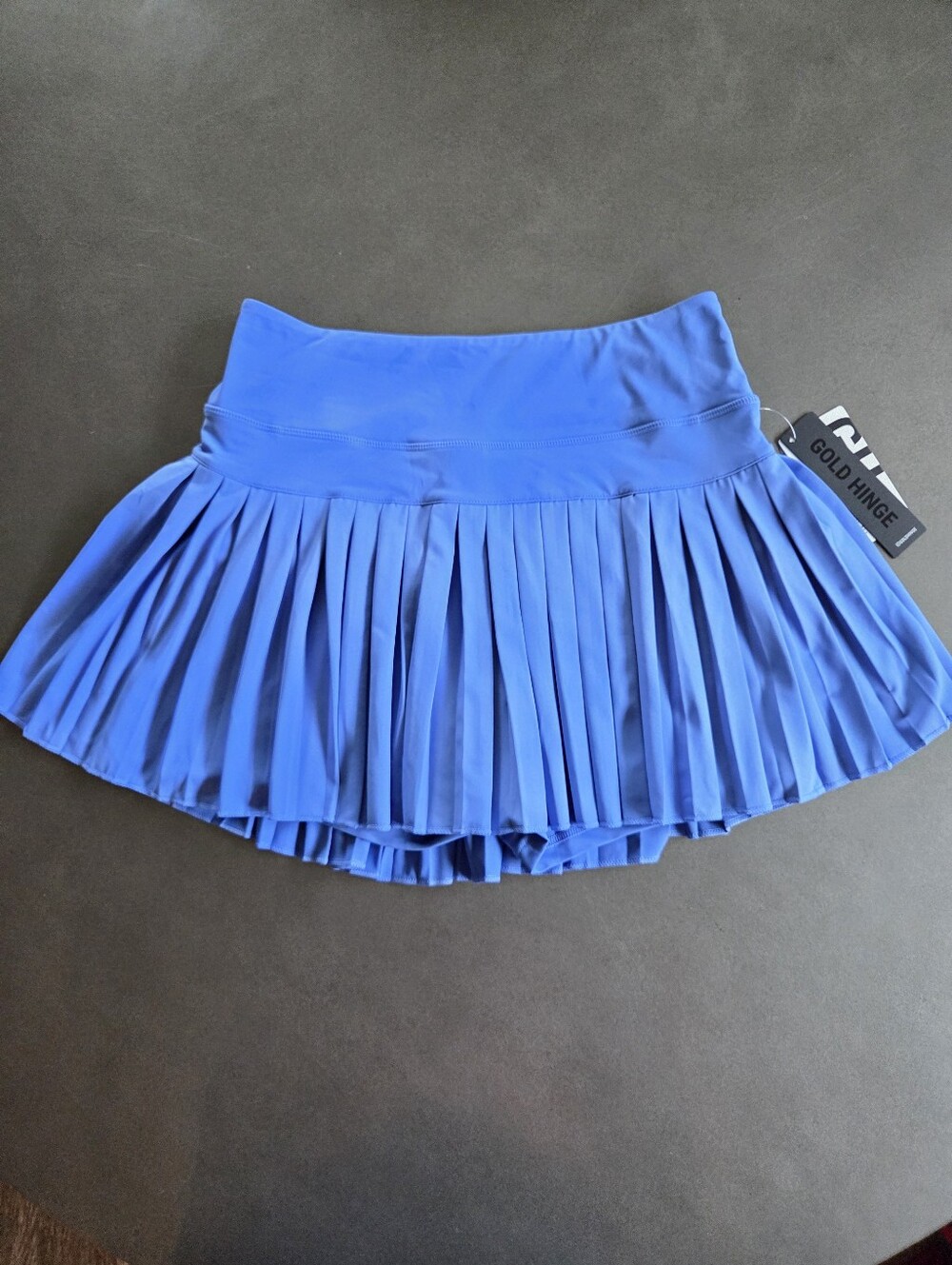 Gold Hinge Pleated Tennis Skirt Skort Size Medium NWT Bluejay - Picture 2 of 9